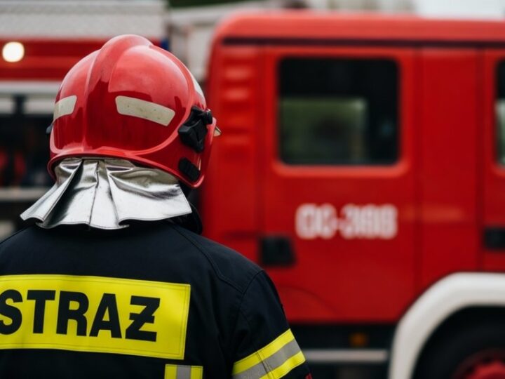 Niebezpieczne drzewa w Brzyskach: strażacy w akcji przed kościołem