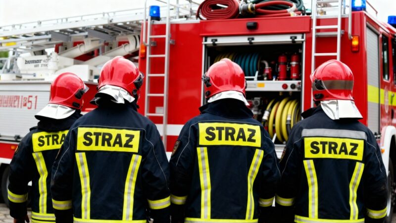 Mali odkrywcy z Łazów Dębowieckich poznają świat strażaków w Dębowcu